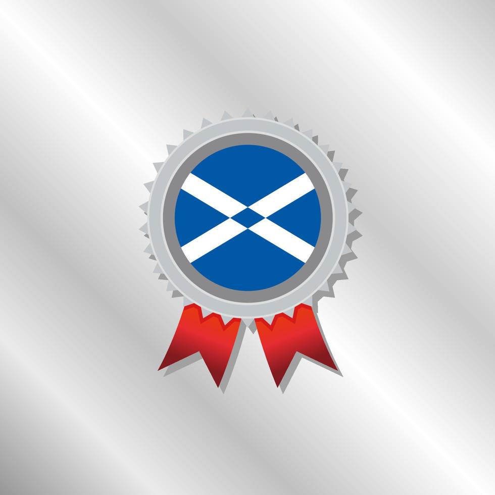 ilustración de plantilla de bandera de escocia vector