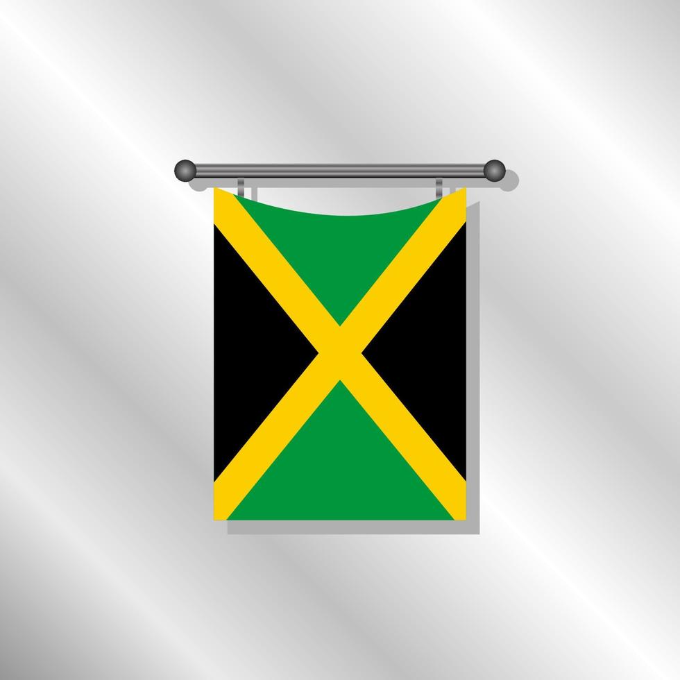 Illustration of Jamaica flag Template vector