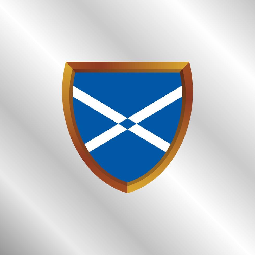 ilustración de plantilla de bandera de escocia vector