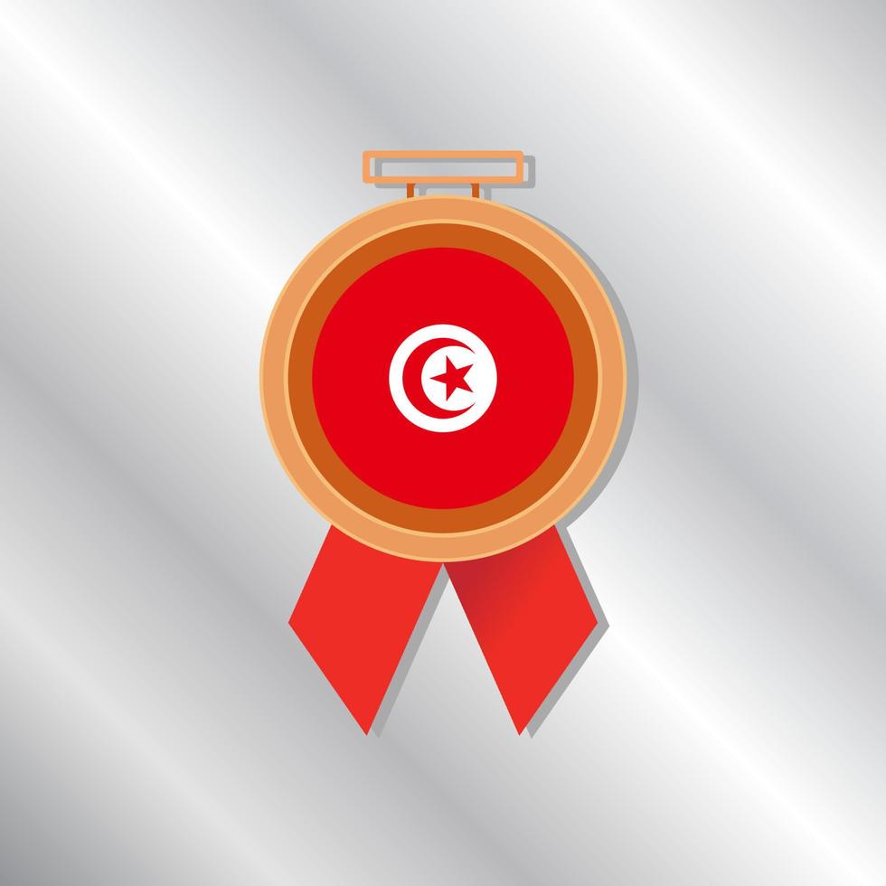 Illustration of Tunisia flag Template vector
