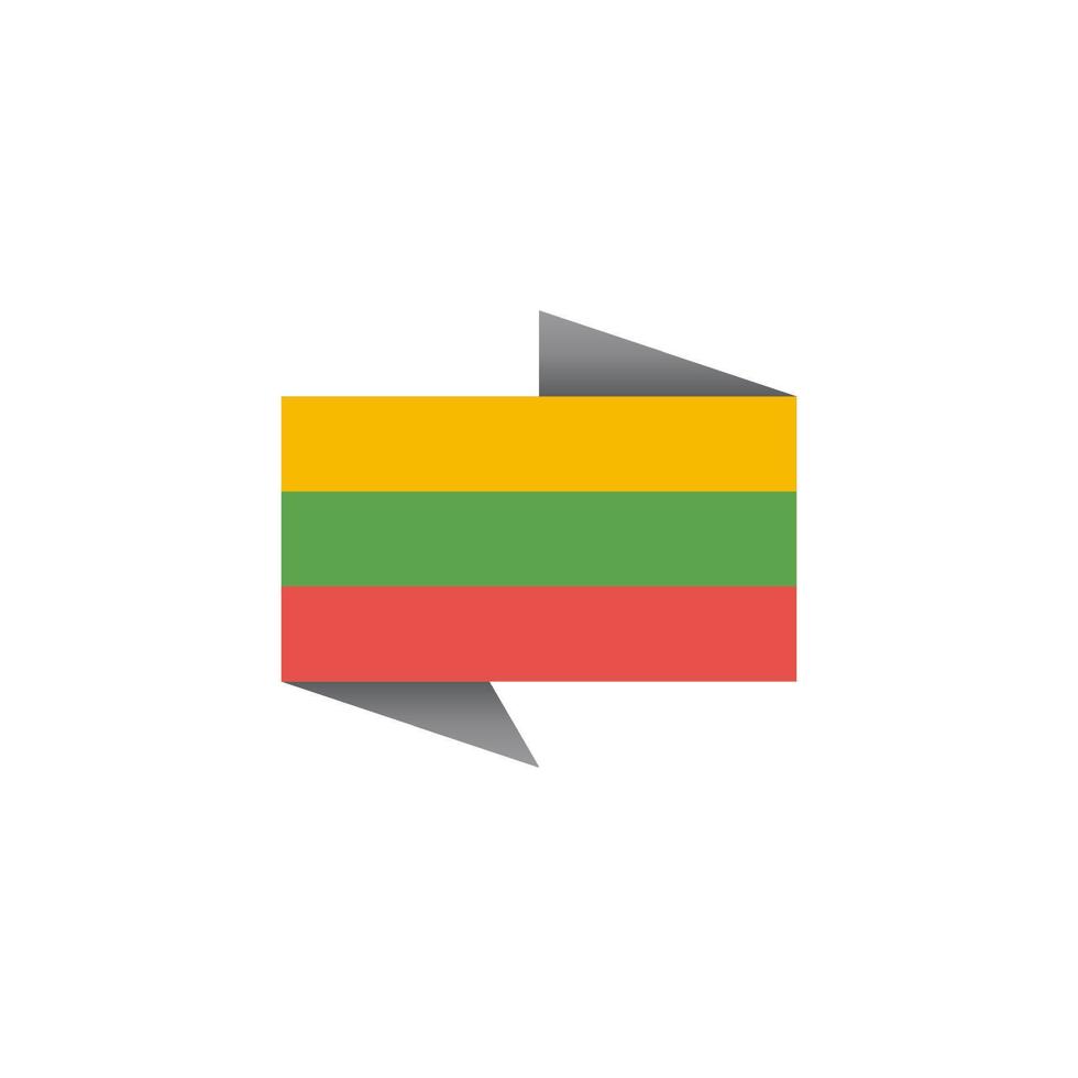 Illustration of Lithuania flag Template vector