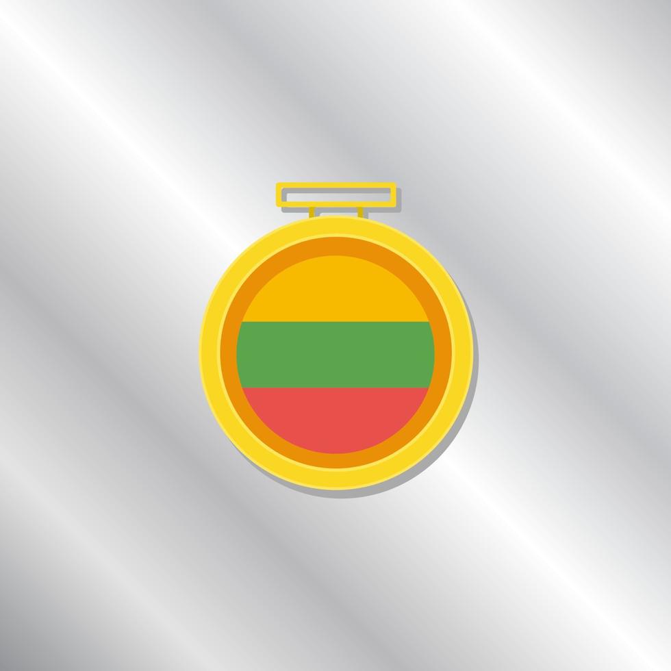 Illustration of Lithuania flag Template vector