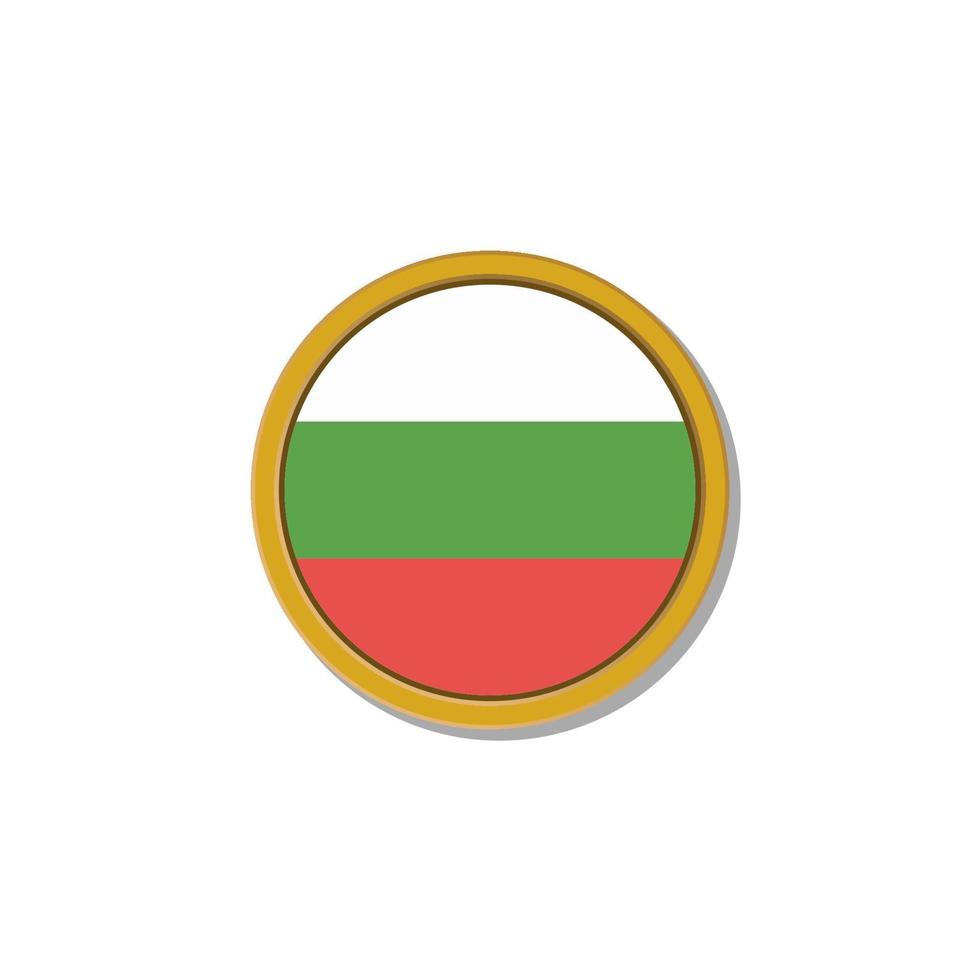 Illustration of Bulgaria flag Template vector