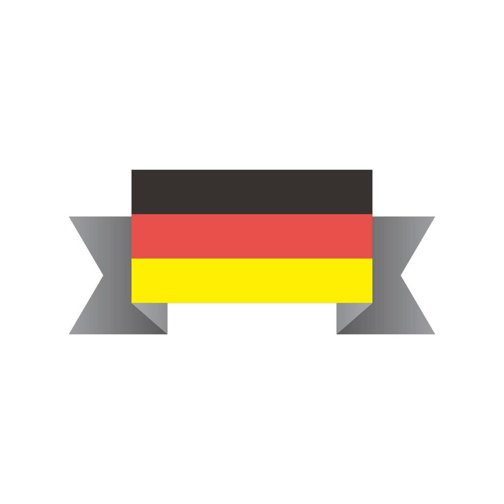 ilustración de la plantilla de la bandera de alemania vector