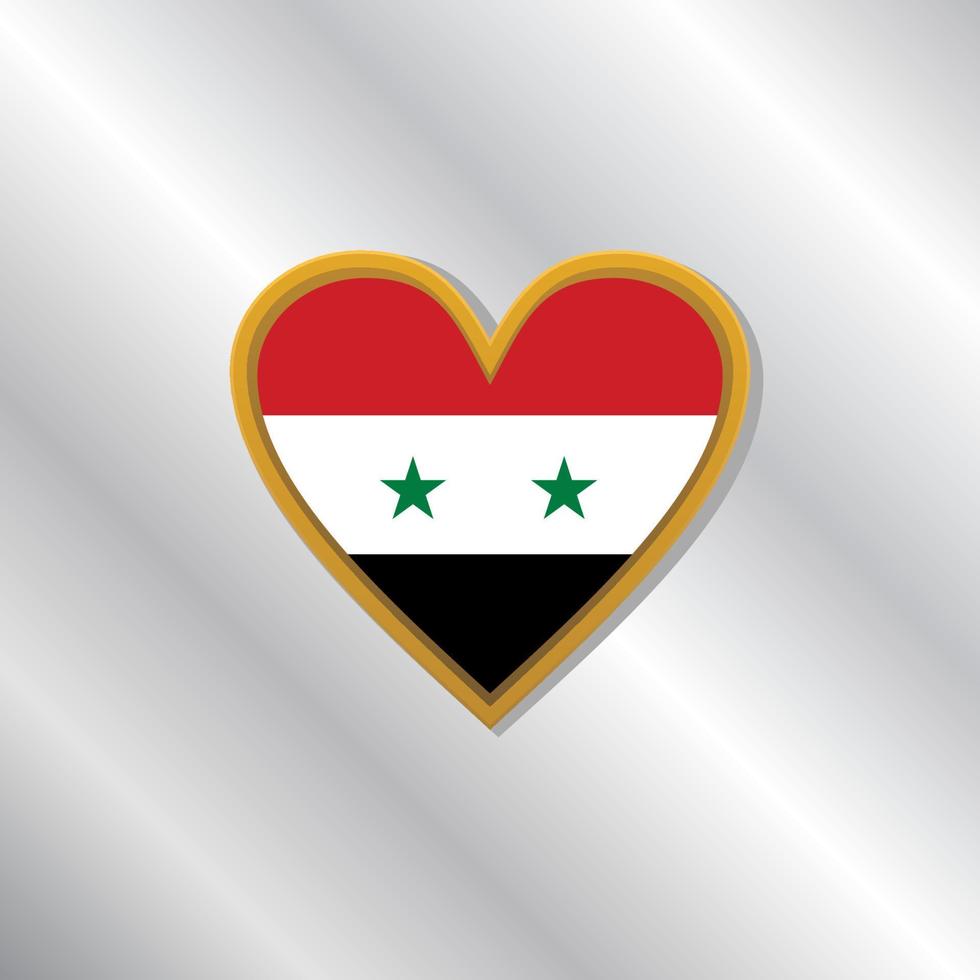 Illustration of Syria flag Template vector