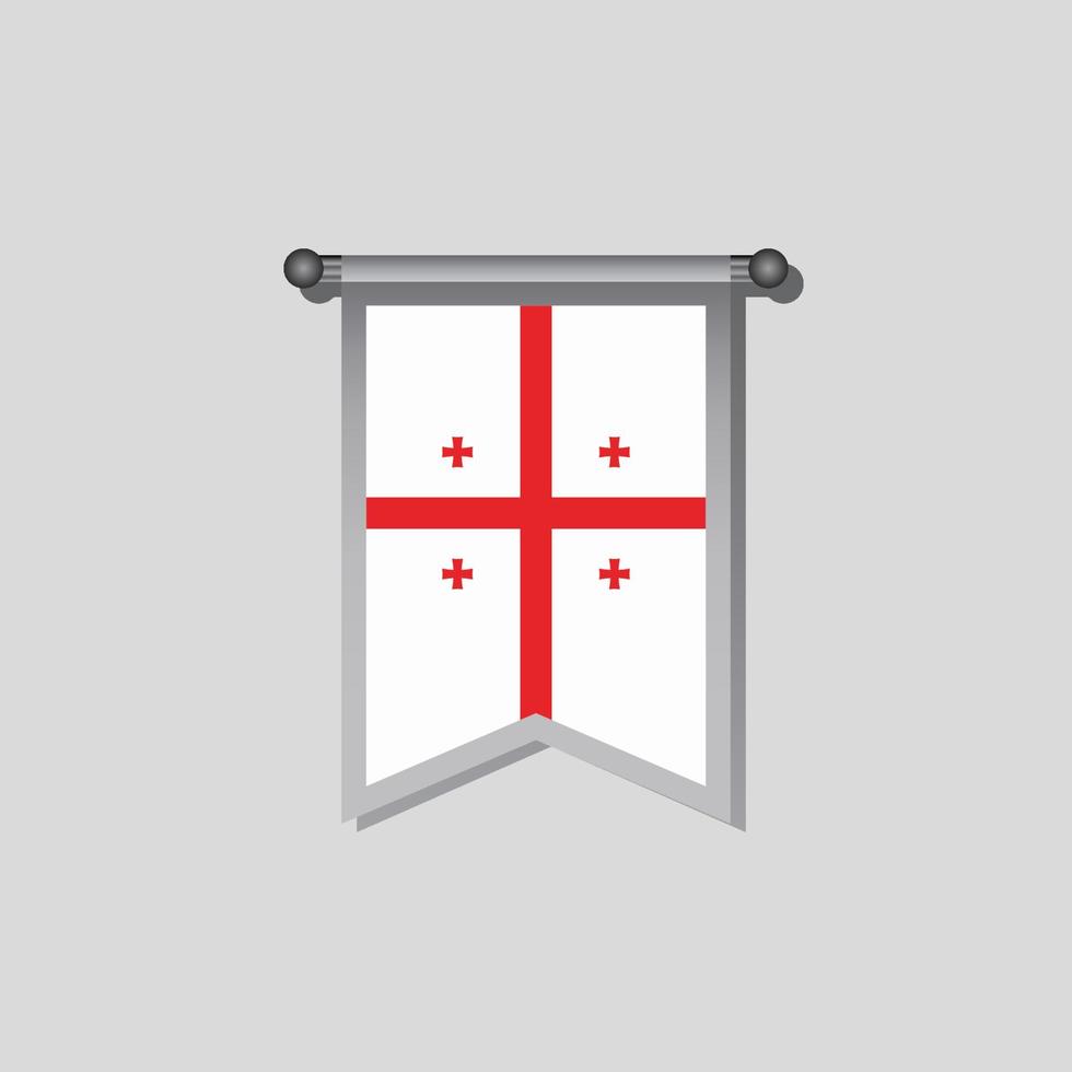 Illustration of Georgia flag Template vector