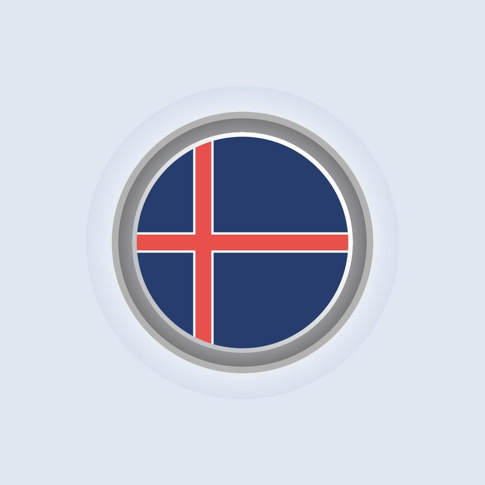 Illustration of Iceland flag Template vector