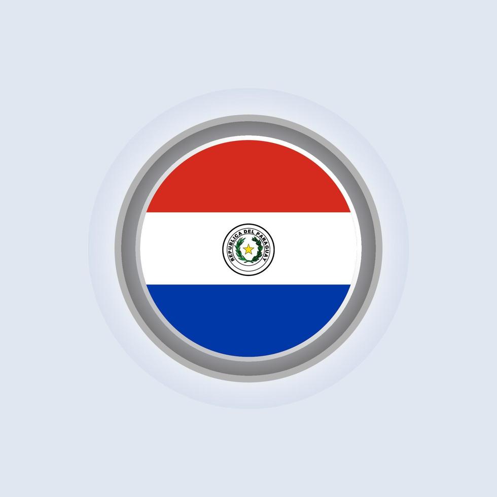 Illustration of Paraguay flag Template vector