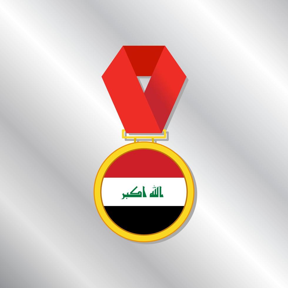 ilustración de la plantilla de la bandera de irak vector