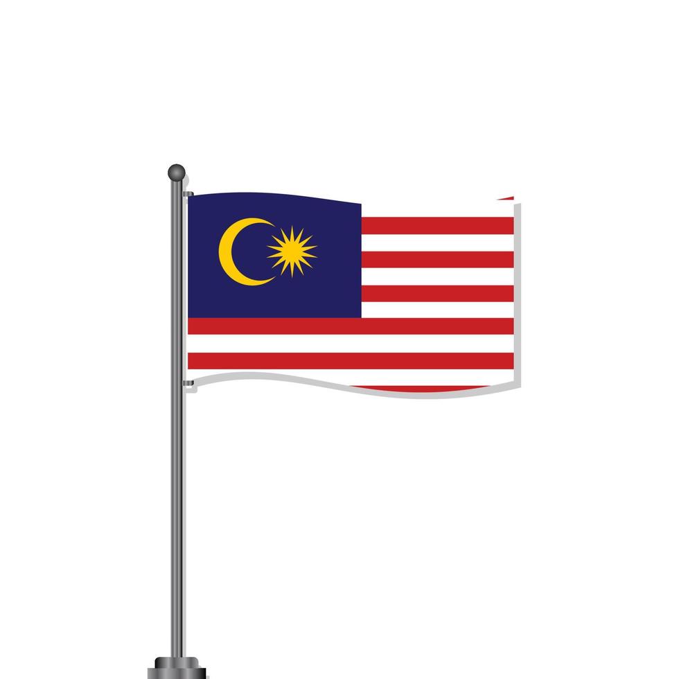 Illustration of Malaysia flag Template vector