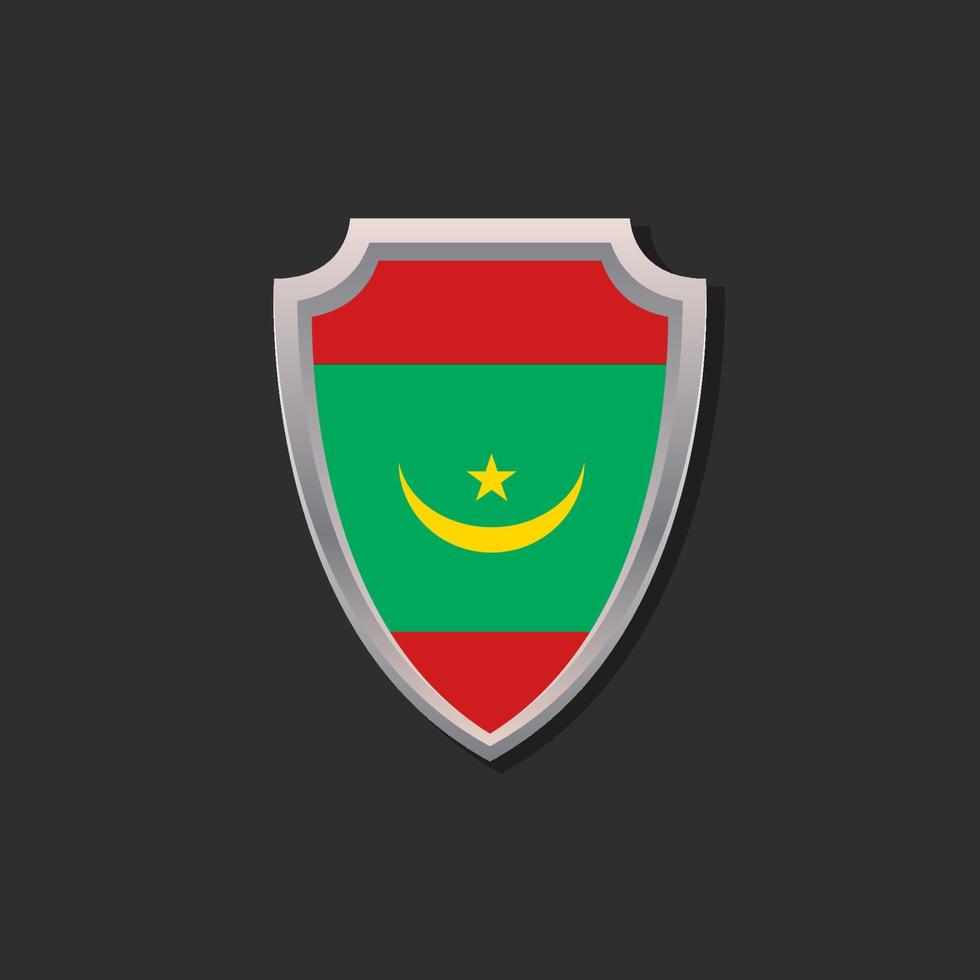 Illustration of Mauritania flag Template vector