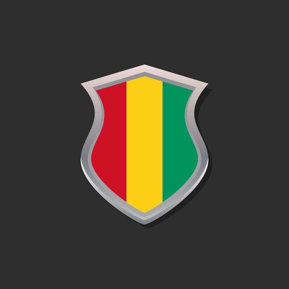 Illustration of Guinea flag Template vector