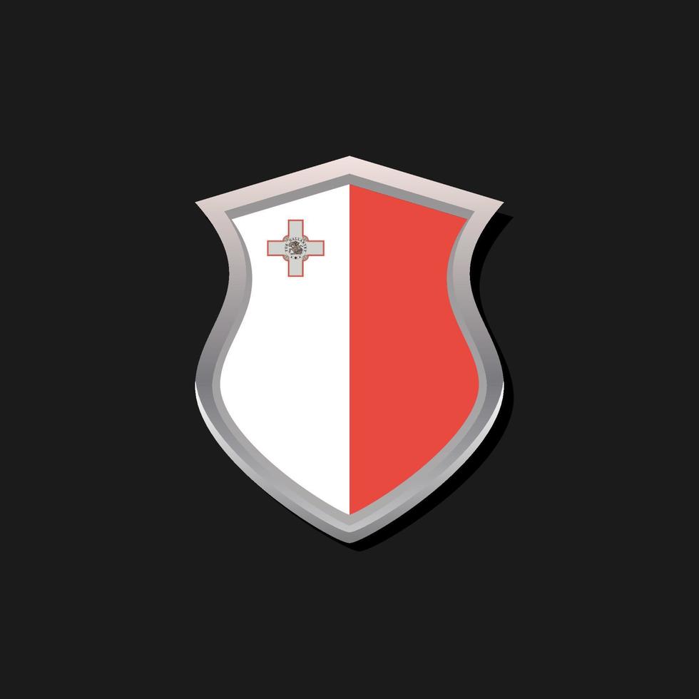 Illustration of Malta flag Template vector