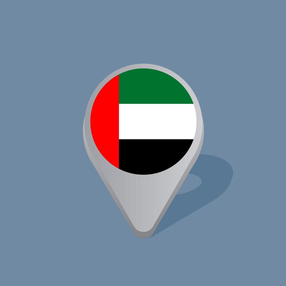 Illustration of Arab Emirates flag Template vector