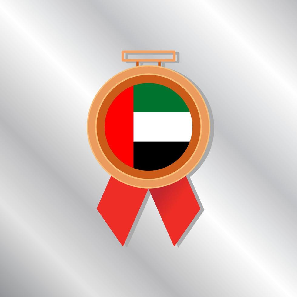 Illustration of Arab Emirates flag Template vector