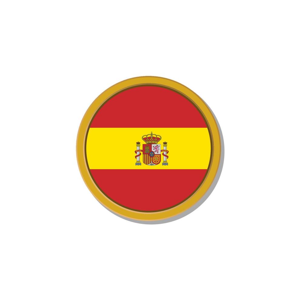 Illustration of Spain flag Template vector