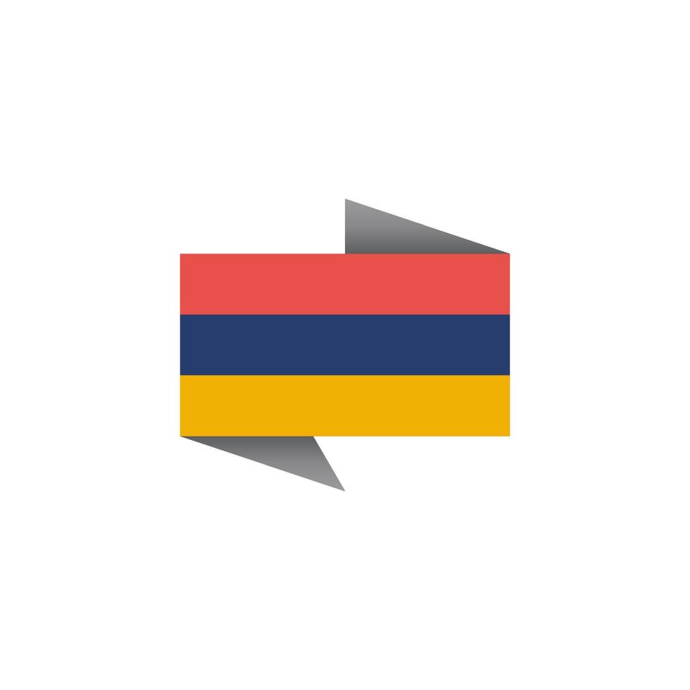 Illustration of Armenia flag Template vector