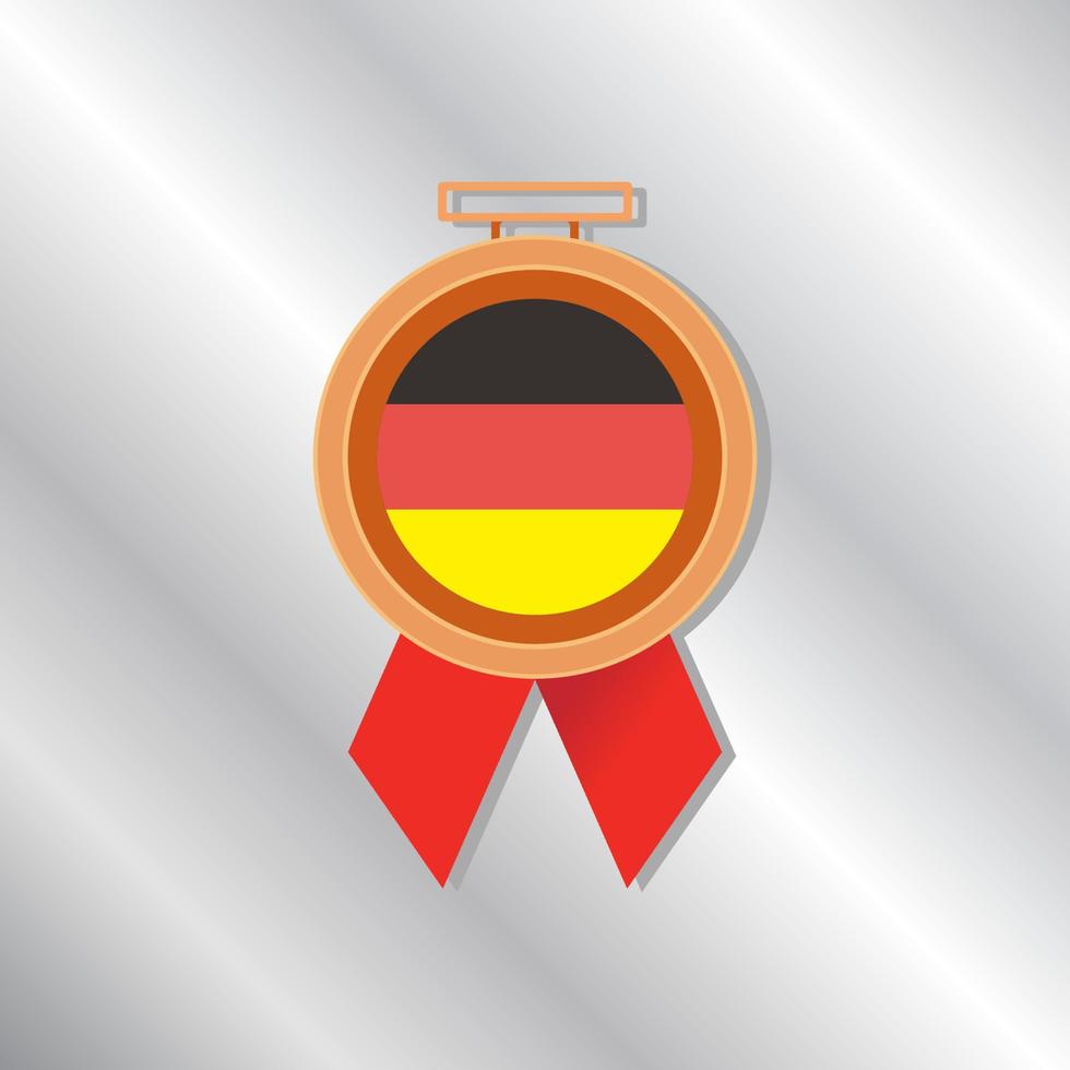 ilustración de la plantilla de la bandera de alemania vector