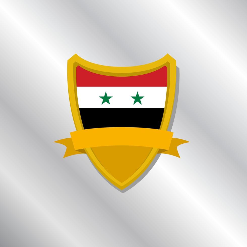 Illustration of Syria flag Template vector