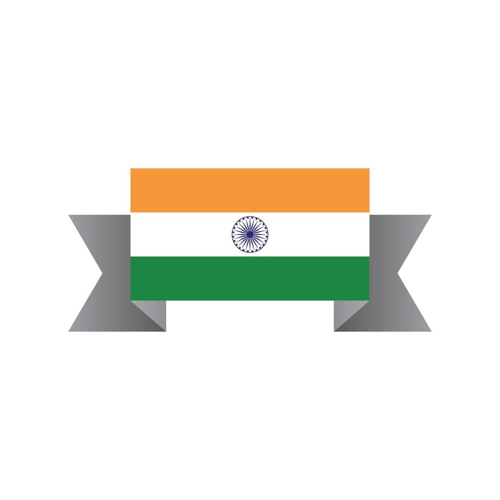 ilustración de la plantilla de la bandera india vector