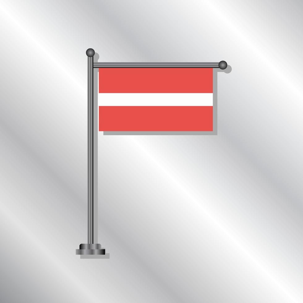 Illustration of Latvia flag Template vector