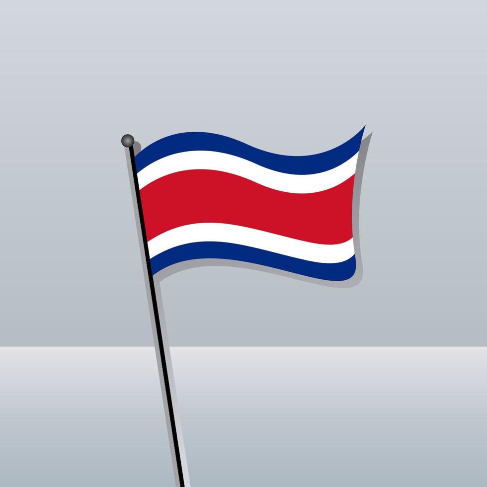 Illustration of Costa Rica flag Template vector