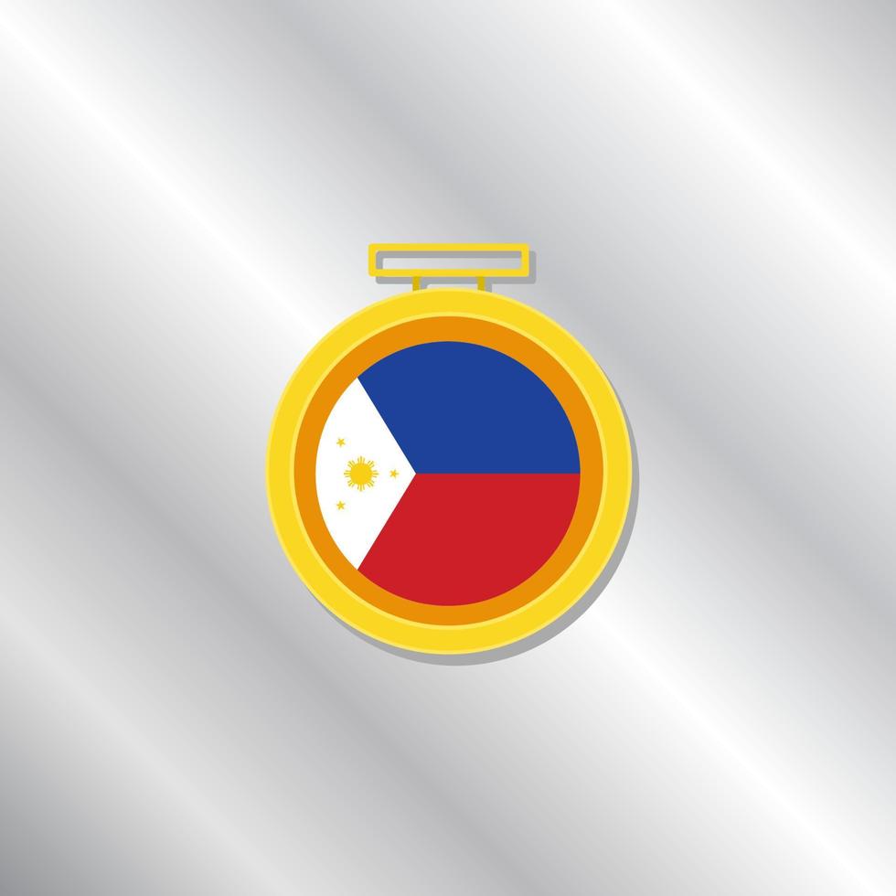 Illustration of Philippines flag Template vector