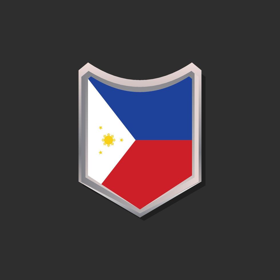 Illustration of Philippines flag Template vector