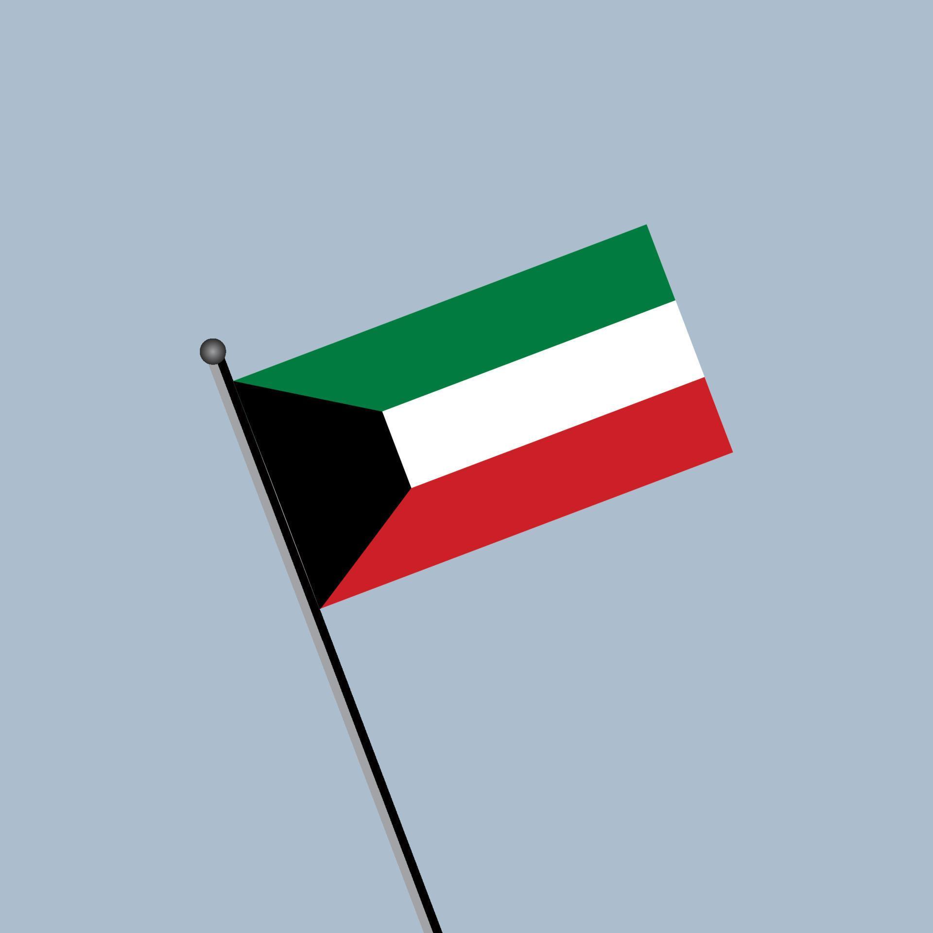 Illustration of Kuwait flag Template 13350148 Vector Art at Vecteezy