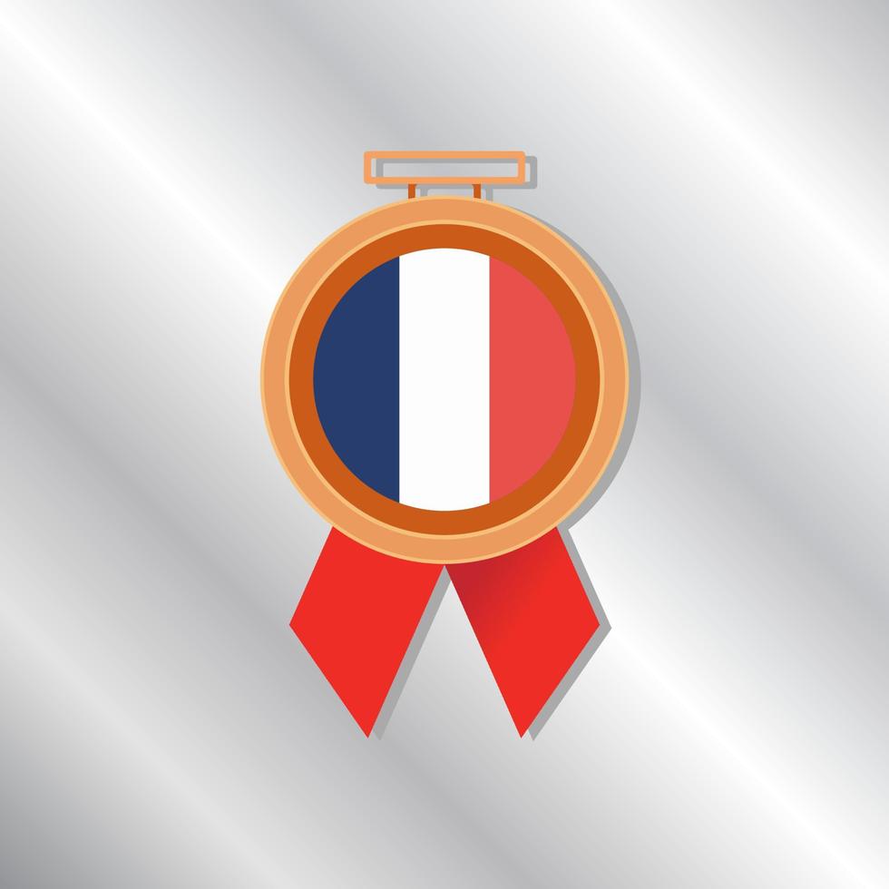 Illustration of France flag Template vector