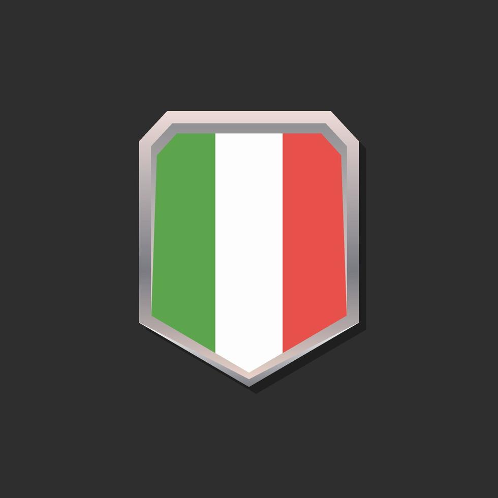 ilustración de la plantilla de la bandera de italia vector