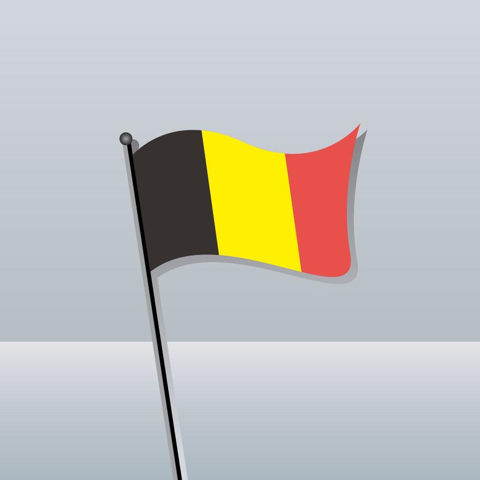 ilustración de la plantilla de la bandera de bélgica vector