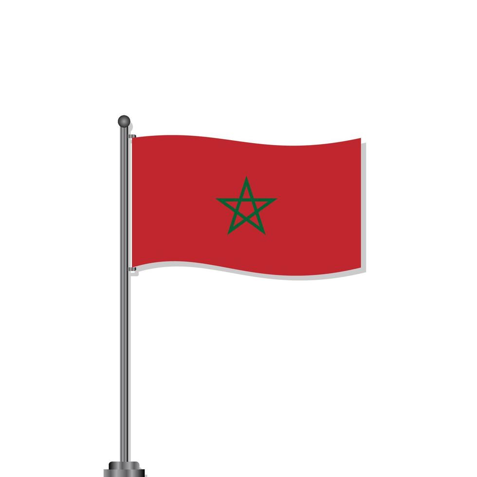 Illustration of Morocco flag Template vector