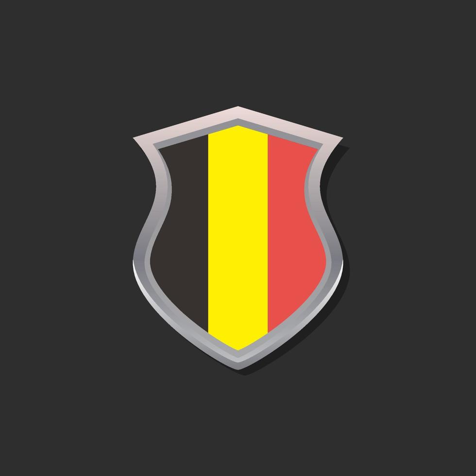 Illustration of Belgium flag Template vector