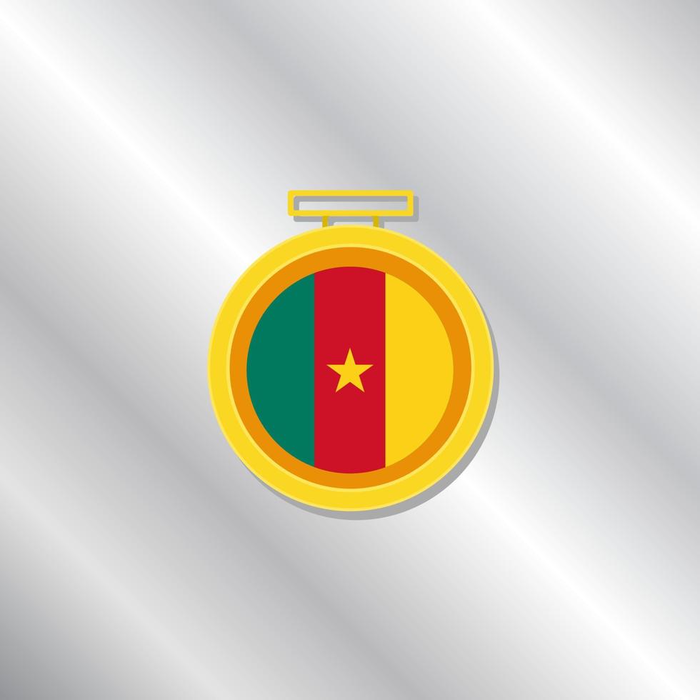 Illustration of Cameroon flag Template vector