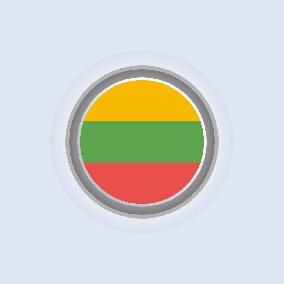 Illustration of Lithuania flag Template vector