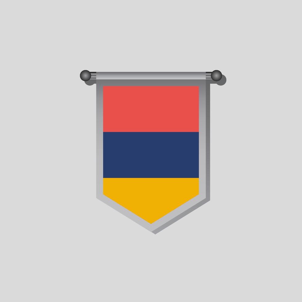 Illustration of Armenia flag Template vector