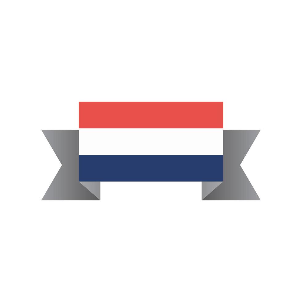 Illustration of Netherlands flag Template vector