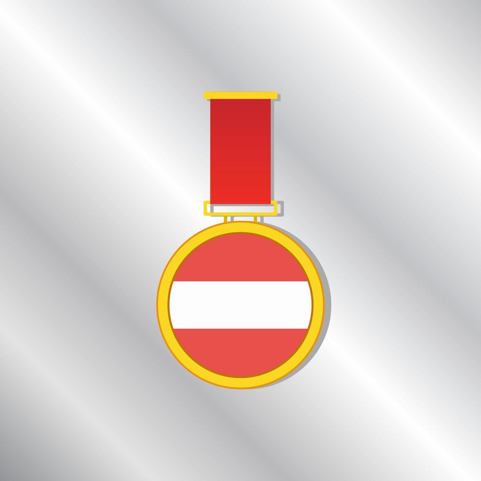 ilustración de la plantilla de la bandera de austria vector