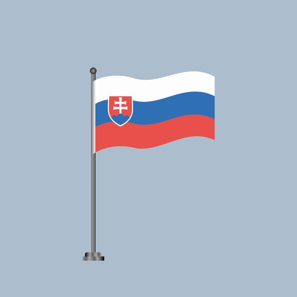 Illustration of Slovakia flag Template vector