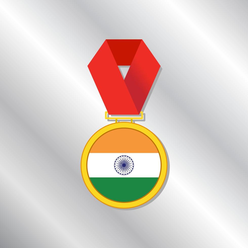 ilustración de la plantilla de la bandera india vector