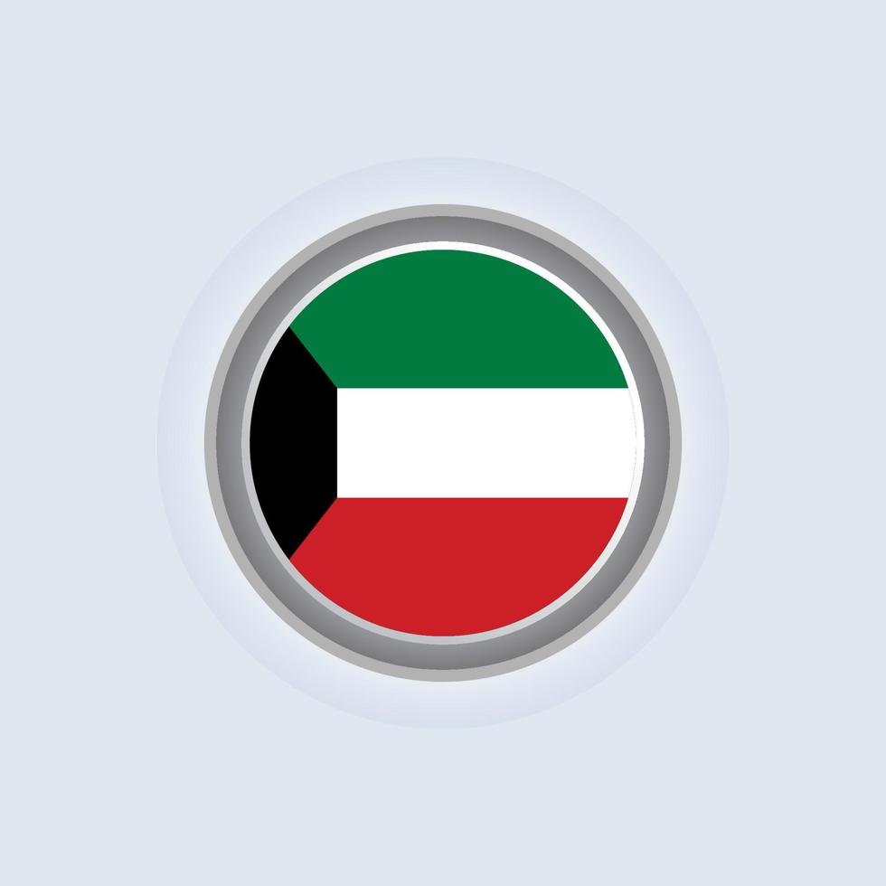 Illustration of Kuwait flag Template vector