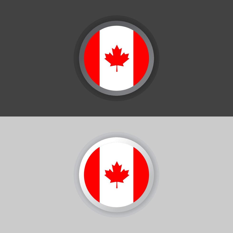 Illustration of Canada flag Template vector