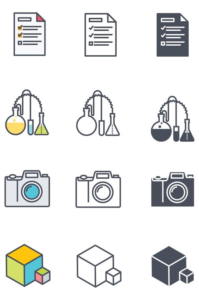 ilustración de icono creativo, idea. diseño vectorial de iconos de estilo plano. vector