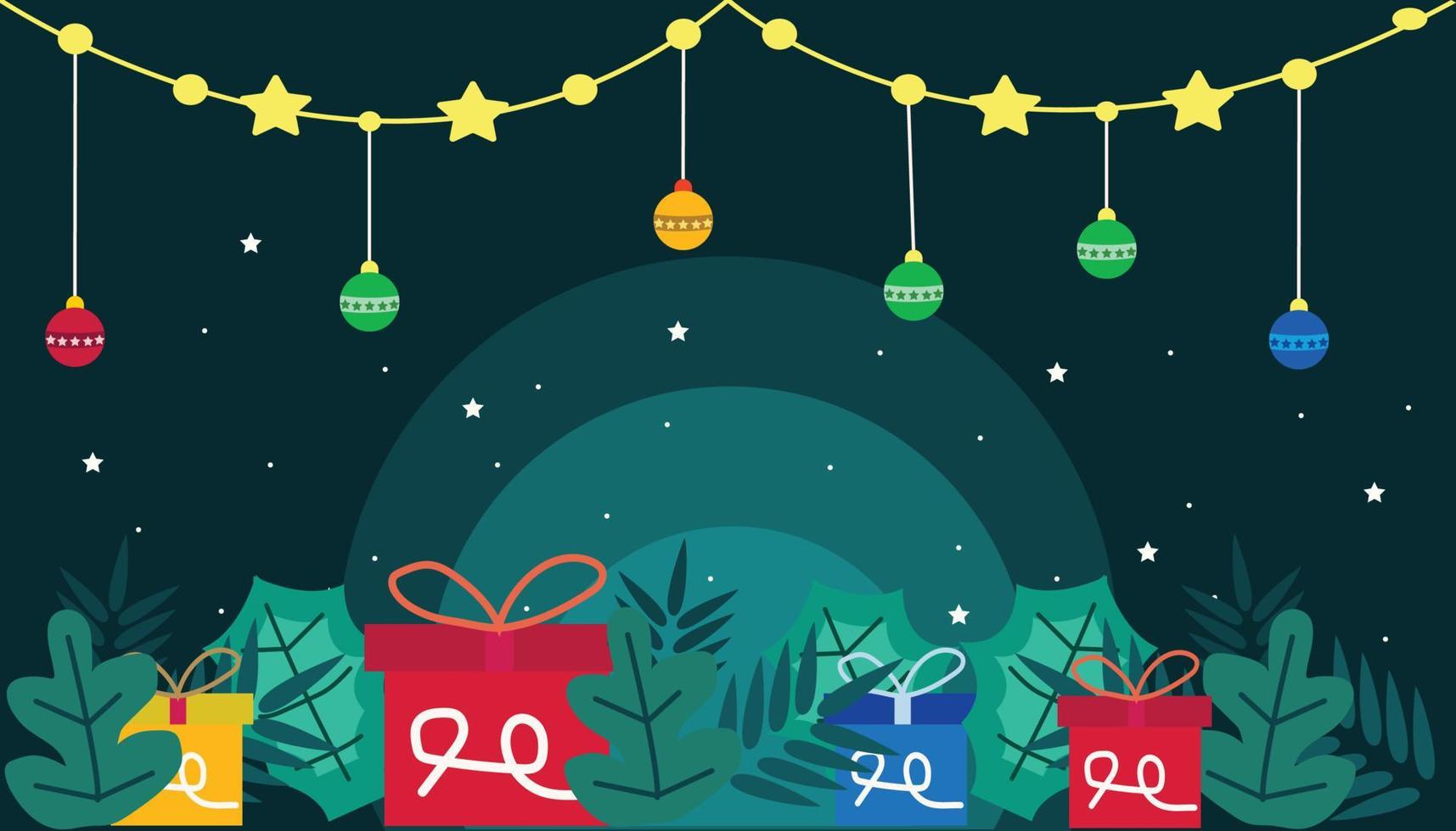 fondo y banner del día de navidad, celebración, diseño de vector de ilustración de celebración de navidad.