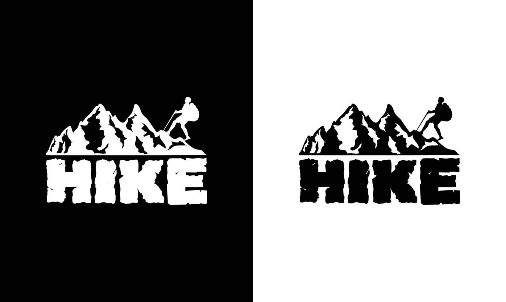 Hiking Quote T shirt design, typography vector
