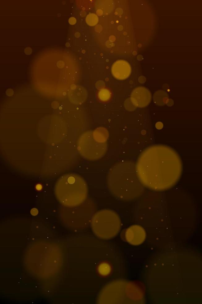 pasos vectoriales 10 partículas doradas. fondo de lujo de oro abstracto de círculos de bokeh amarillo brillante vector