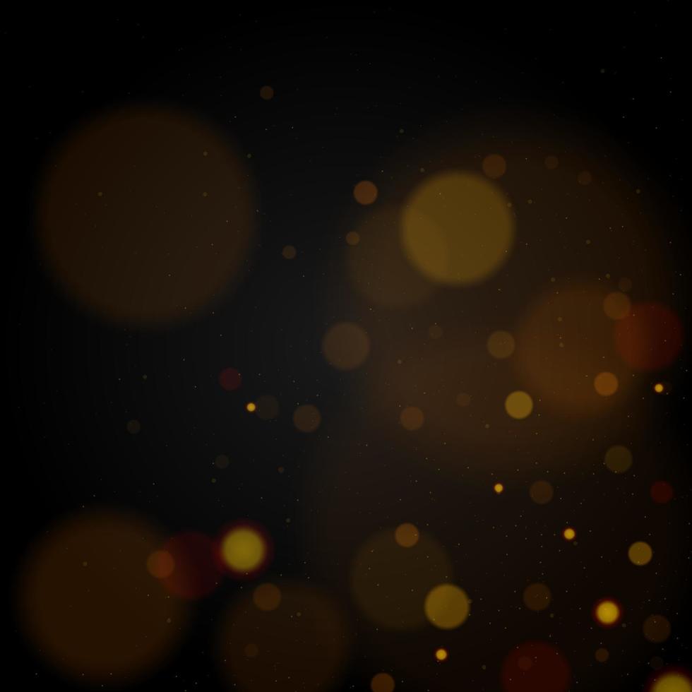 Golden Lights Background. Christmas Lights Concept. Vector illustration. glow effect blur vector background.