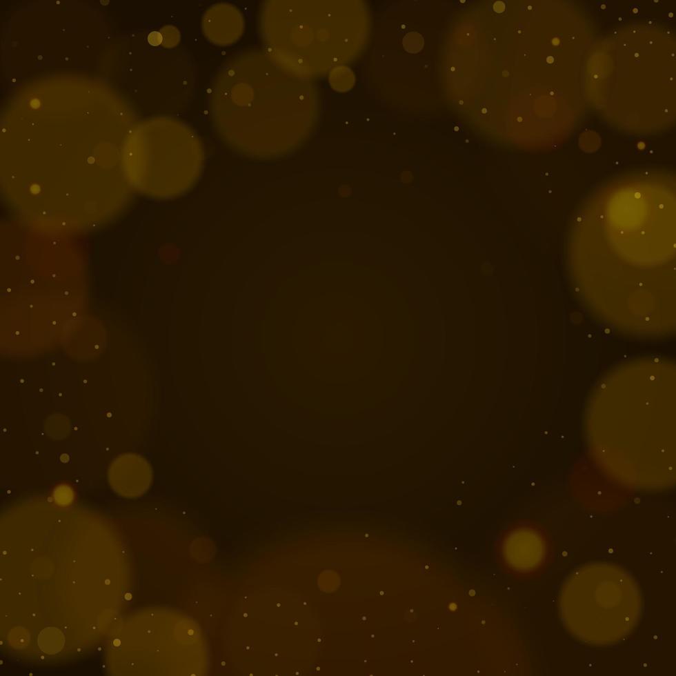 fondo de bokeh abstracto dorado. fondo de luces doradas. concepto de luces de navidad. ilustración vectorial fondo de vector de desenfoque de efecto de brillo.