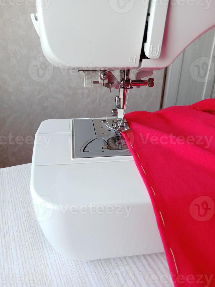 sewing on a sewing machine photo